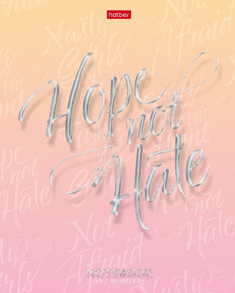 Notatnik - Dziewczyny naprzód!, A5, 80 stron, kratka, w asortymencie