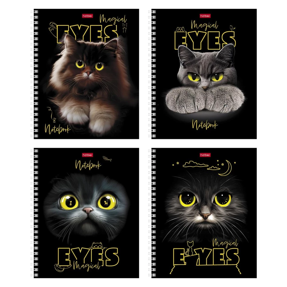 Notes - Magic Eyes, A5, 48 stron, kratka, w asortymencie