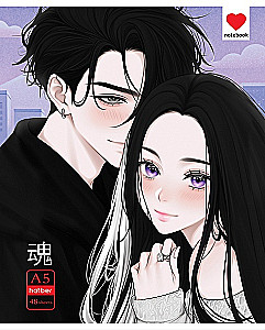 Notebook - Alpha Couple, A5, 48 sheets, grid, assorted