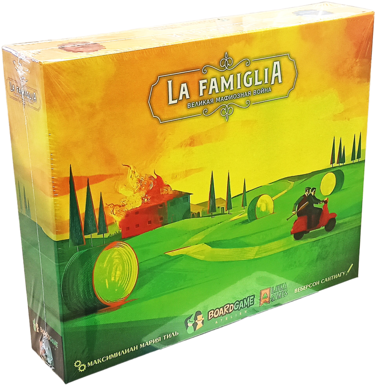 Brettspiel - La Famiglia. Der Große Mafiakrieg