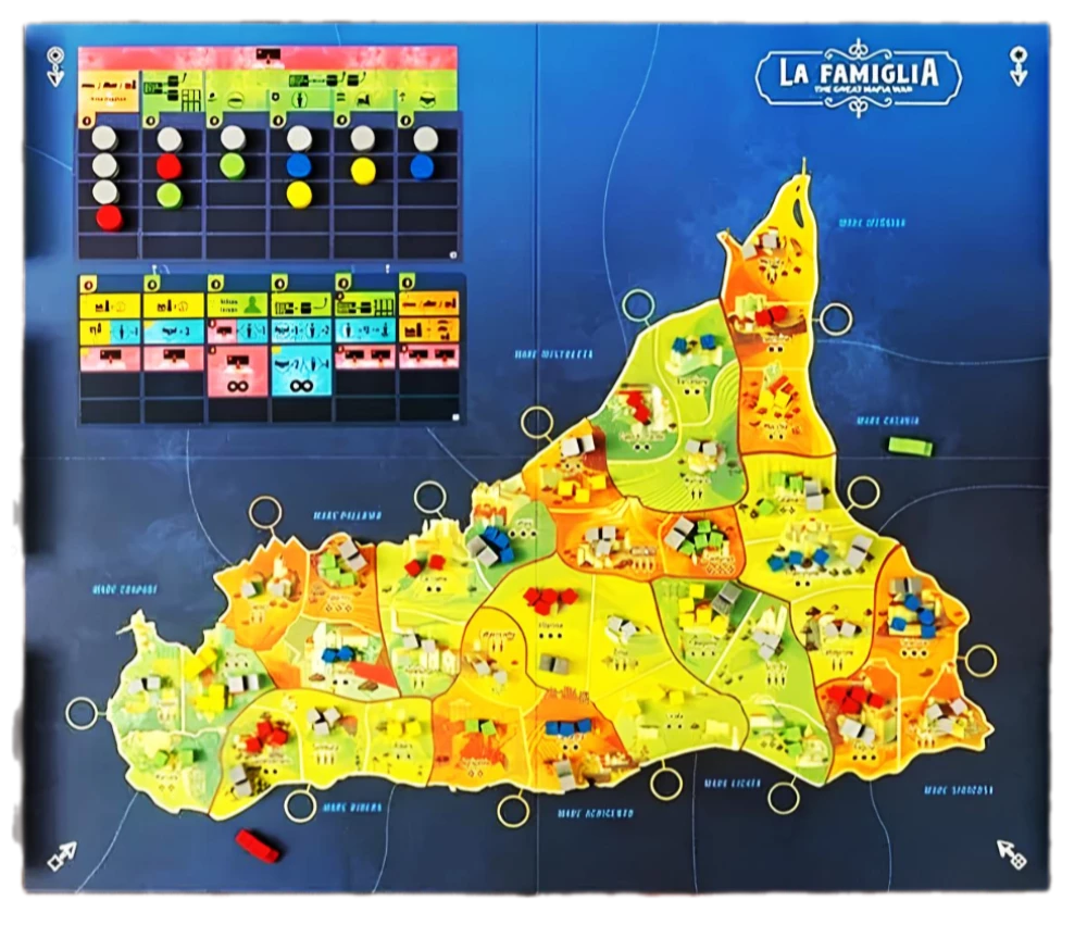 Gra planszowa - La Famiglia. Wielka wojna mafijna