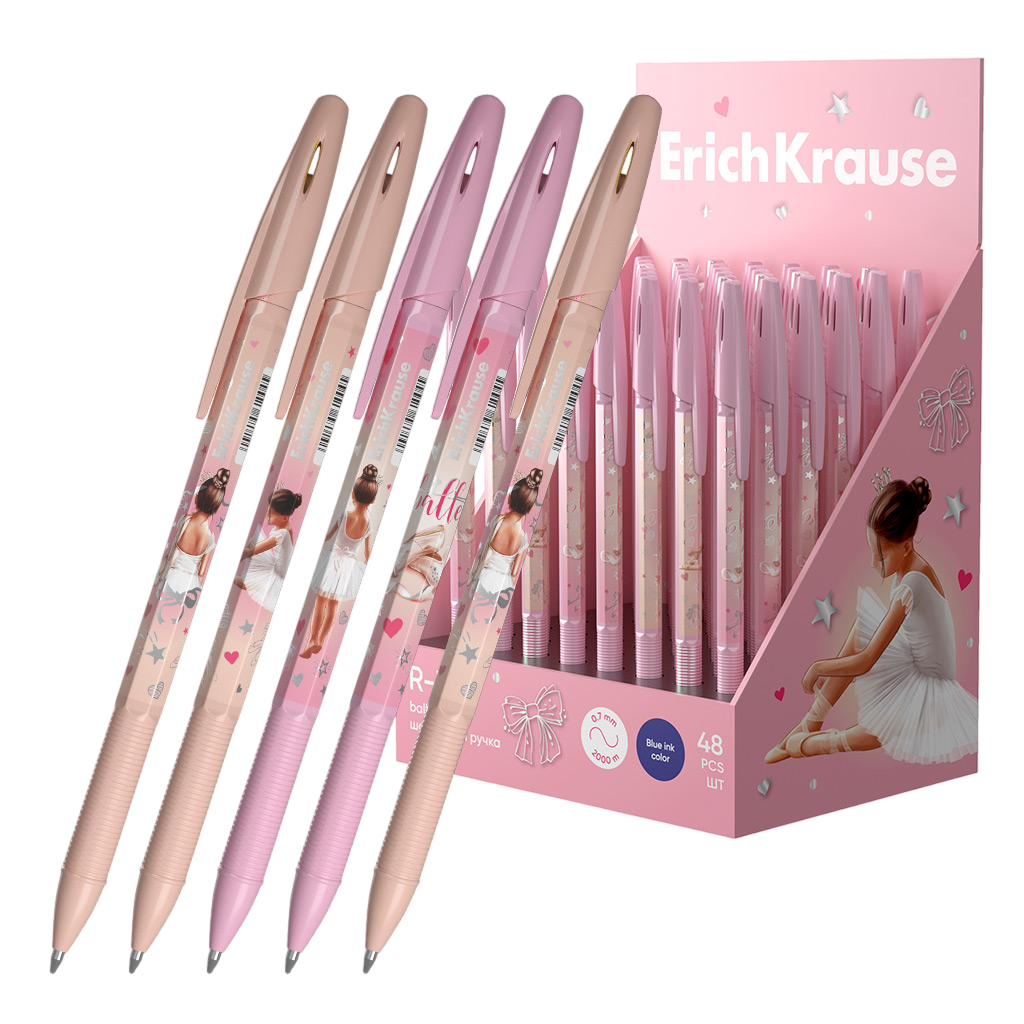 Ручка шариковая - R-301 Stick&Grip Pointes 0.7, в ассортименте