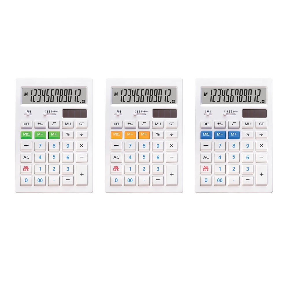 Kalkulator biurkowy 12-Cyfrowy - White CC-352 Classic, asortyment