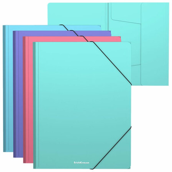 Mape ar gumijām - Matt Pastel, līdz 300 lapām, assorti