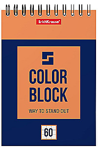 Блокнот на спирали - Color Block, А6, 60 листов, клетка