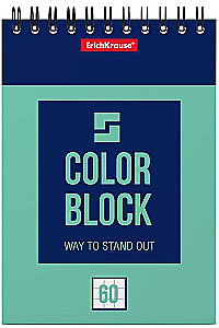 Блокнот на спирали - Color Block, А6, 60 листов, клетка