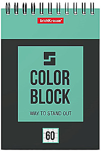 Блокнот на спирали - Color Block, А6, 60 листов, клетка