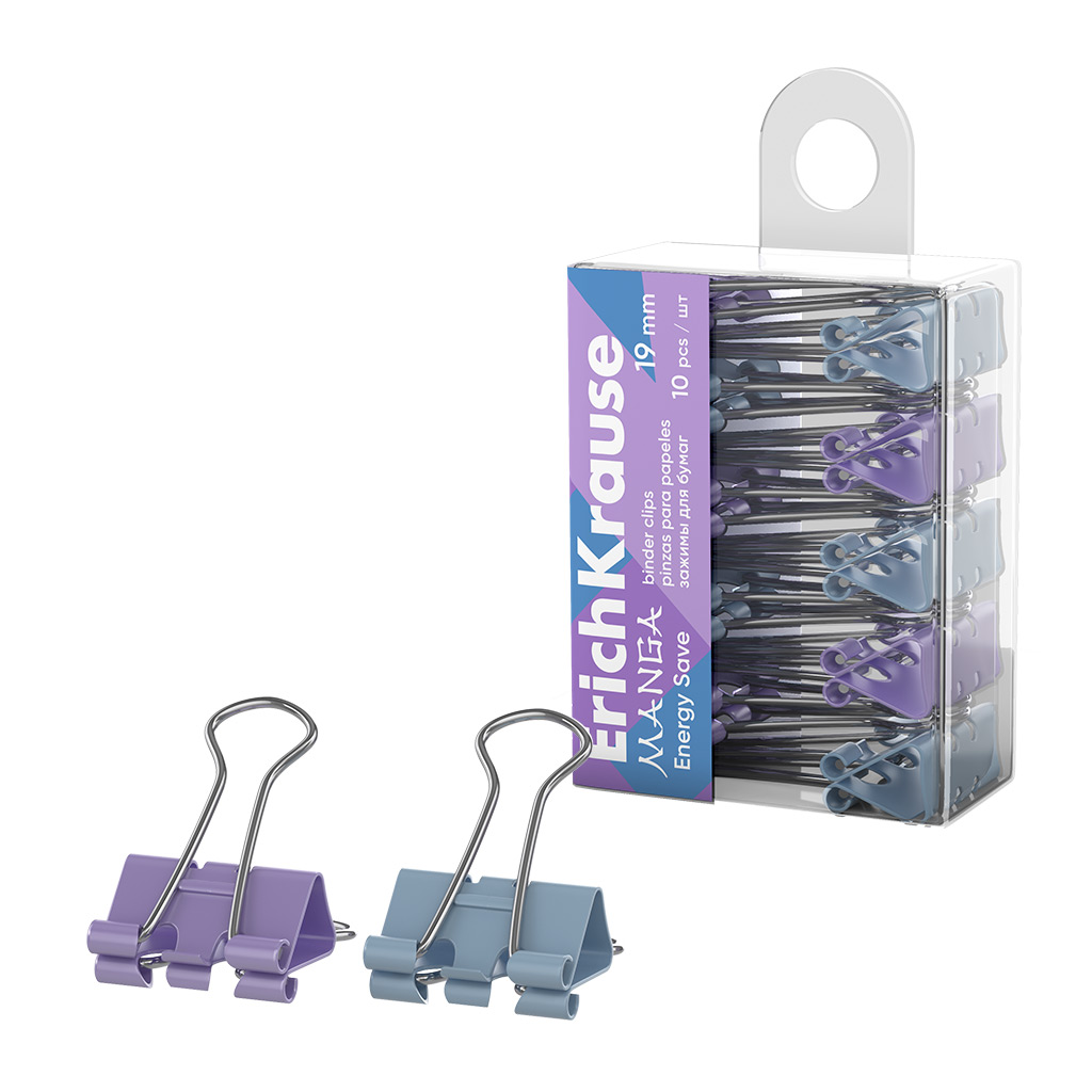 Paberiklipsid Energy Save - Manga, 19 mm, assortii