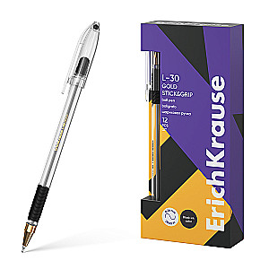 Długopis L-30 Gold Stick&Grip Classic 0.7, Super Glide Technology, kolor atramentu - czarny