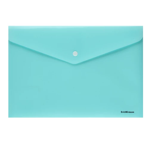 Envelope folder with button A4 - Diagonal Pastel Mint