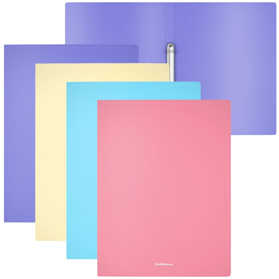 A4 mapīte uz 2 gredzeniem Matt Pastel, 24mm (asortimentā)