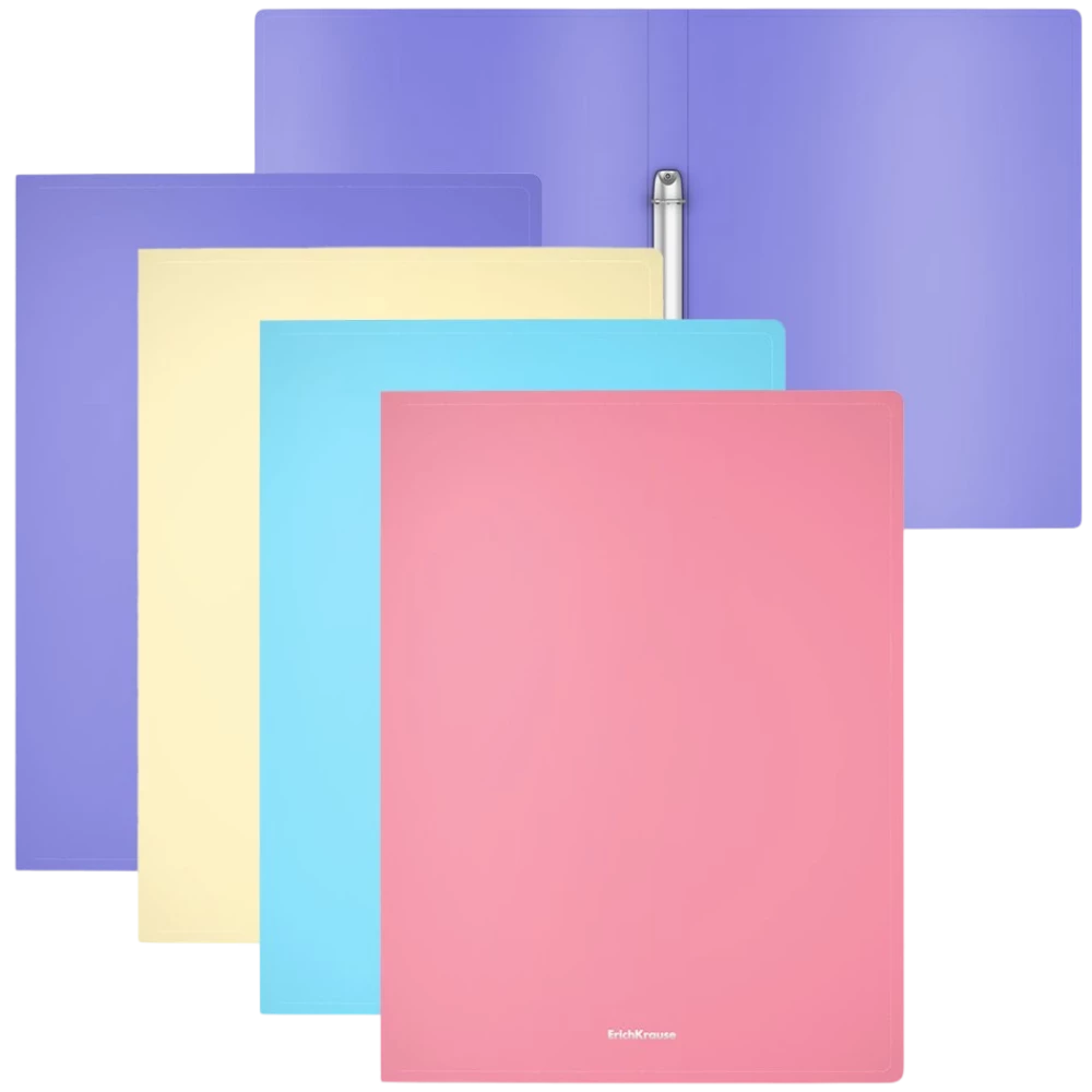 Folder A4 na 2 ringach Matt Pastel, 24mm (asortyment)