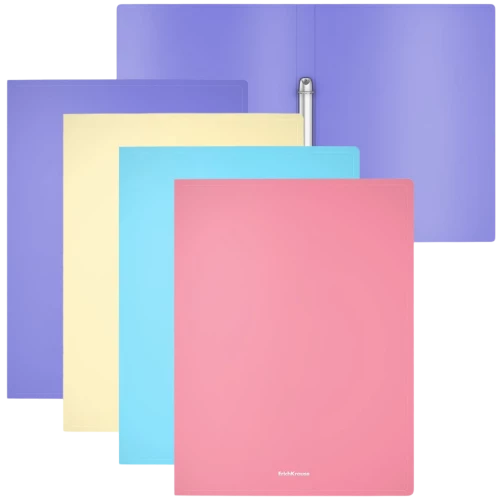 A4 Folder with 2 Rings Matt Pastel, 24mm (Assorted)