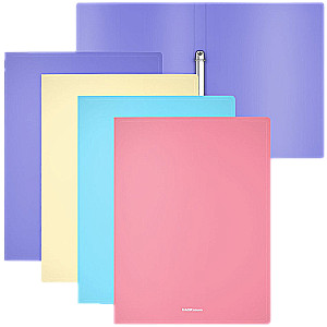 Folder A4 na 2 ringach Matt Pastel, 24mm (asortyment)