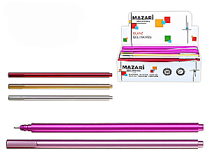 Gel Pen - Glanz, blue, assorted