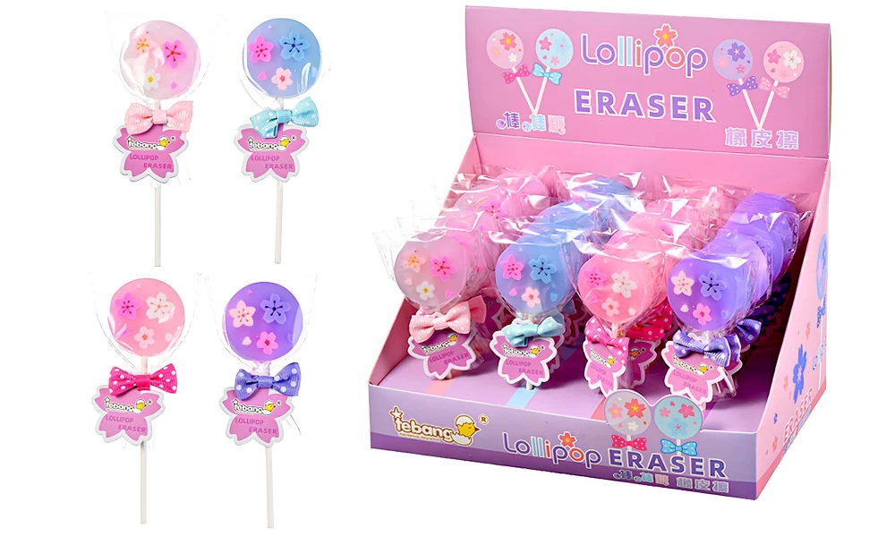Eraser - Lollipop, assorted