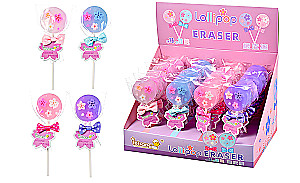 Eraser - Lollipop, assorted