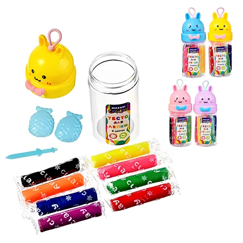 Modeling dough, 8 colors, assorted
