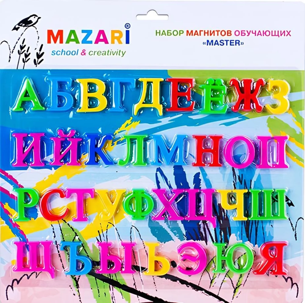 Zestaw edukacyjnych magnesów - Alfabet rosyjski