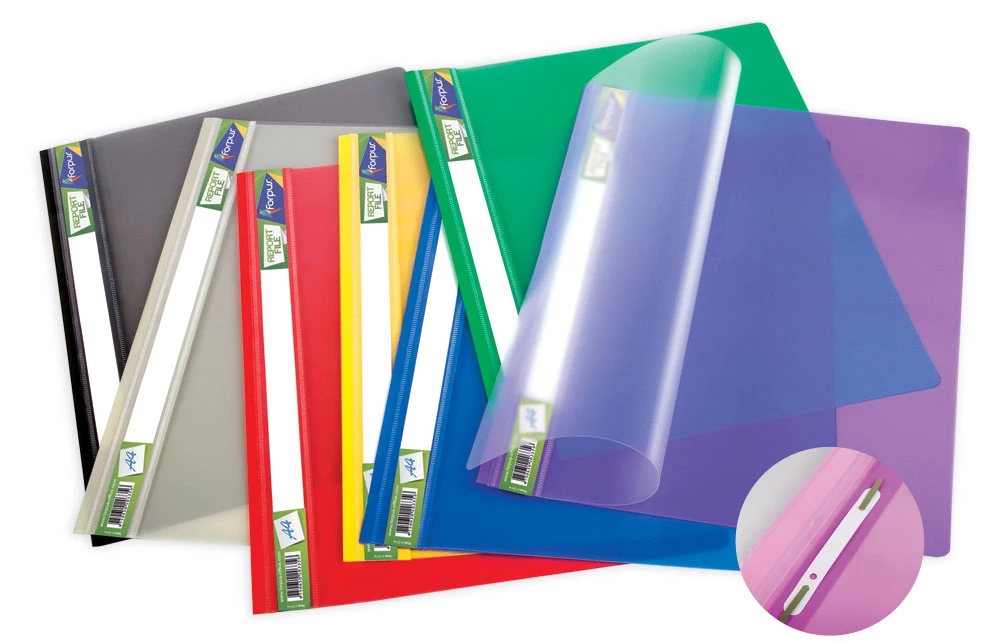 Fastener folder, A4+ glossy, gray