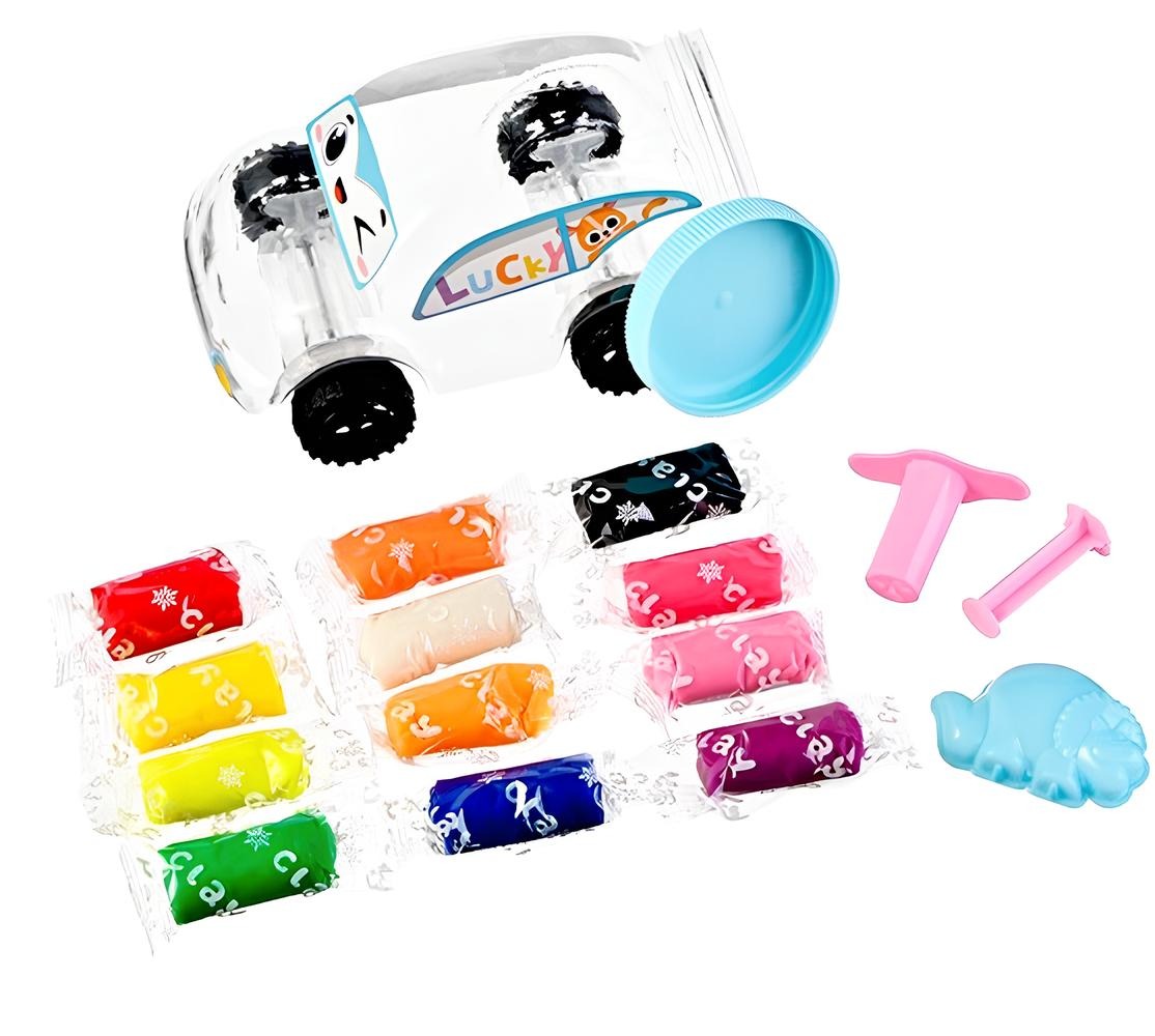 Тесто для лепки МАШИНКА, 12 цветов