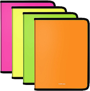 Folder A4+ na zamek do zeszytów Matt Neon (asortyment)
