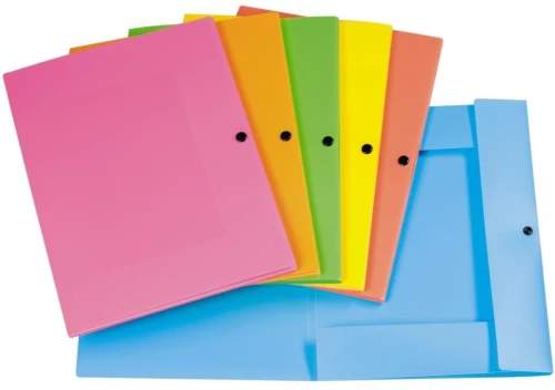 Envelope folder A4 with button Neon, 8mm