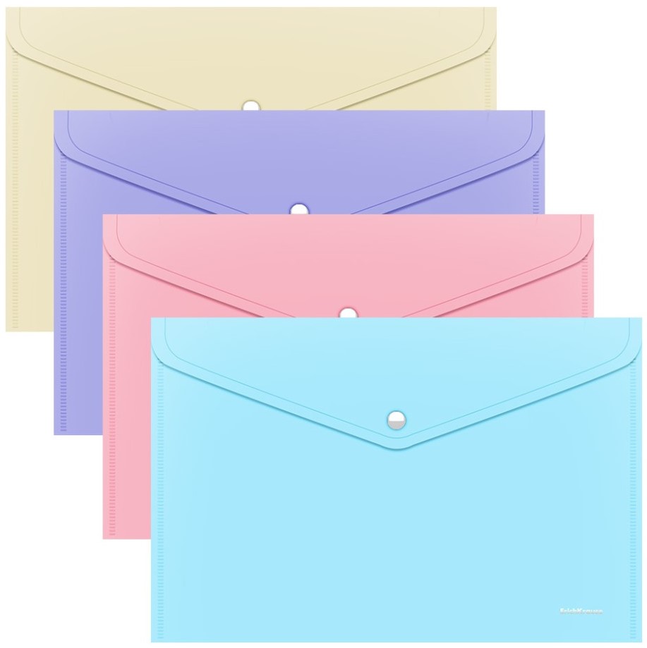 A4 formāta mapīte-konvolūts Fizzy Pastel (asorti)