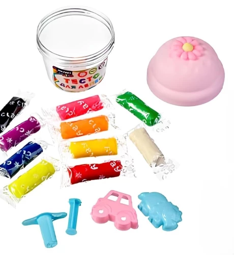 Modeling Dough FLOWER, 4 colors assorted