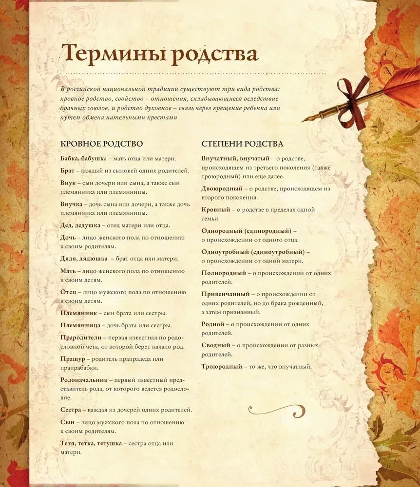 Родословная книга. Семейное древо красная