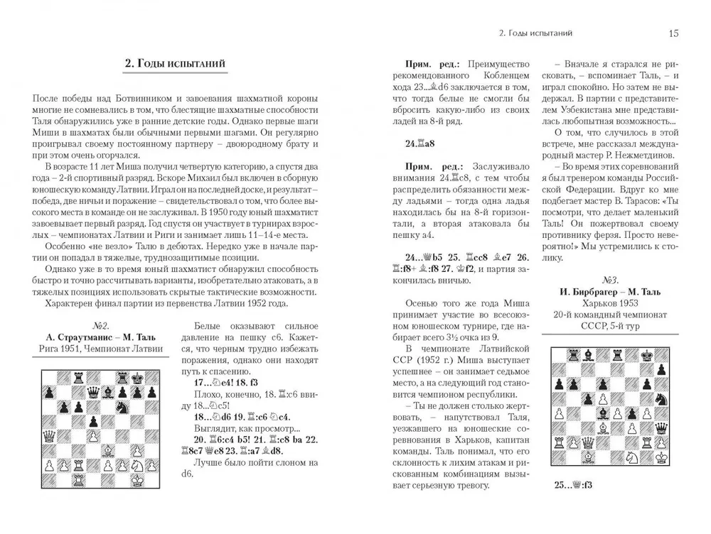 Mikhail Tal. The Roads of Chess Battles