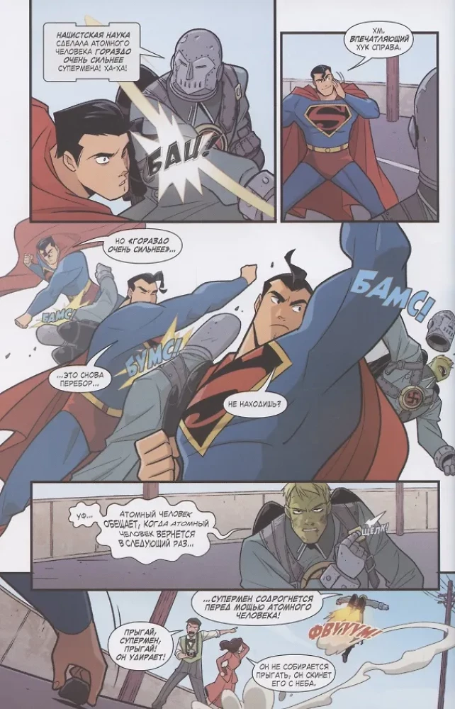 Superman niszczy Klan