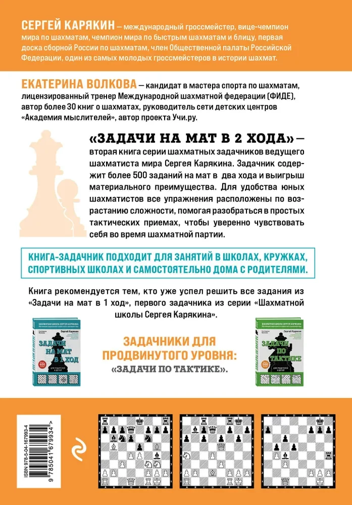 Шахматы. Задачи на мат в 2 хода. Более 500 задач