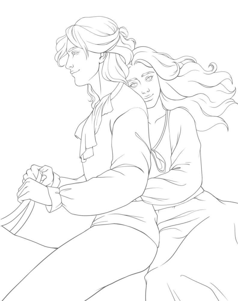 Romance Club. Coloring Book