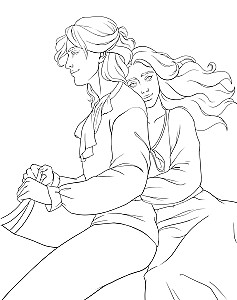 Romance Club. Coloring Book