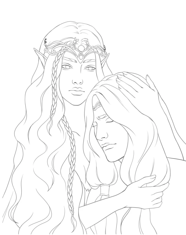 Romance Club. Coloring Book