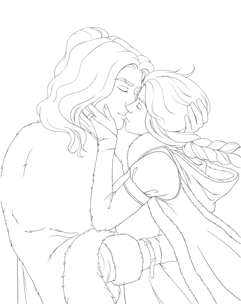 Romance Club. Coloring Book