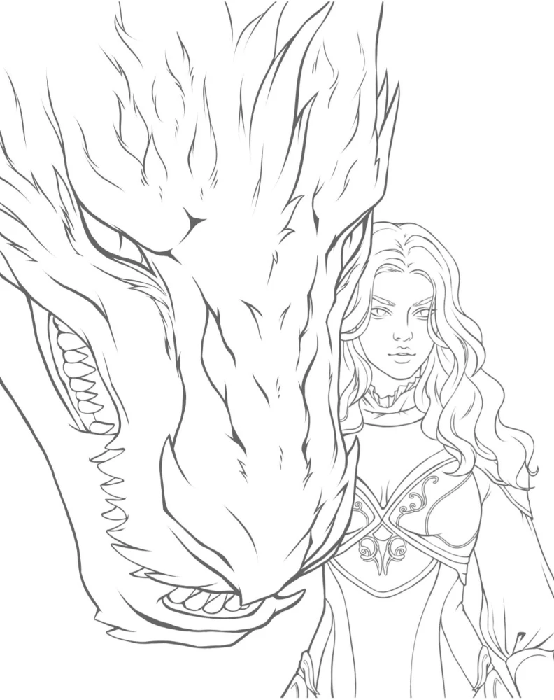 Romance Club. Coloring Book