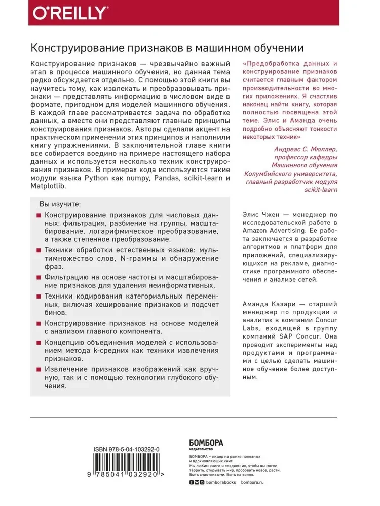 Uczenie maszynowe. Konstruowanie cech. Zasady i techniki dla analityków