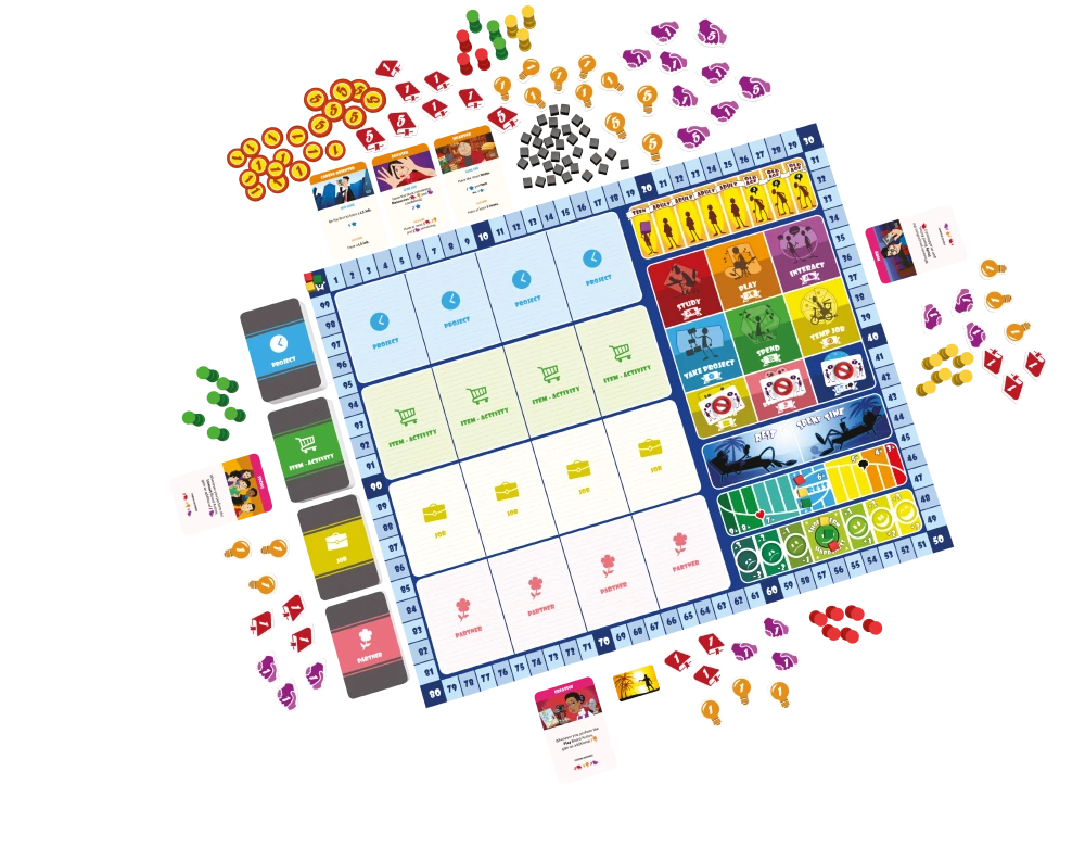 Board game - In pursuit of happiness