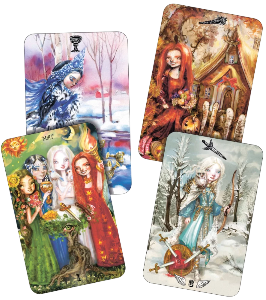 Divination Cards Tarot - Tarot Four Witches