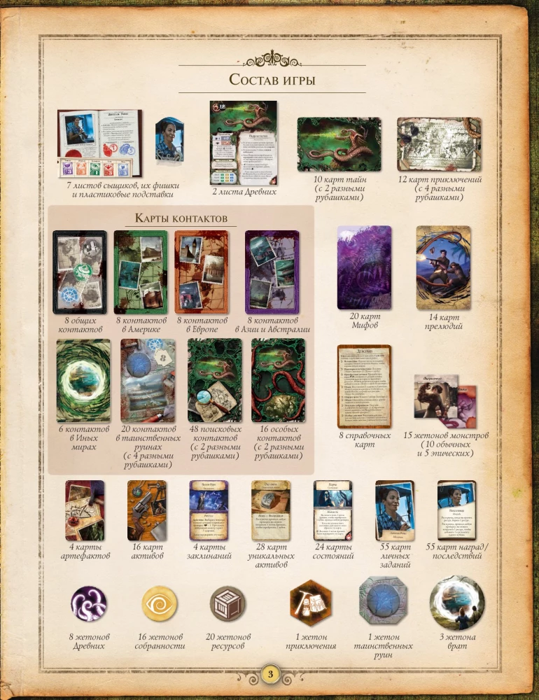 Board Game - Ancient Horror. Masks of Nyarlathotep (expansion)