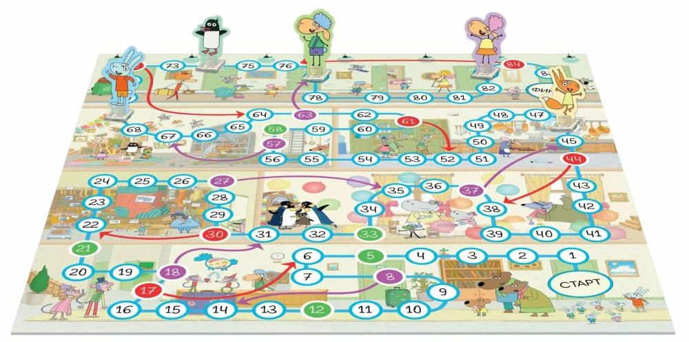 Board Game - Hotel with Sheep. The Best Day Ever
