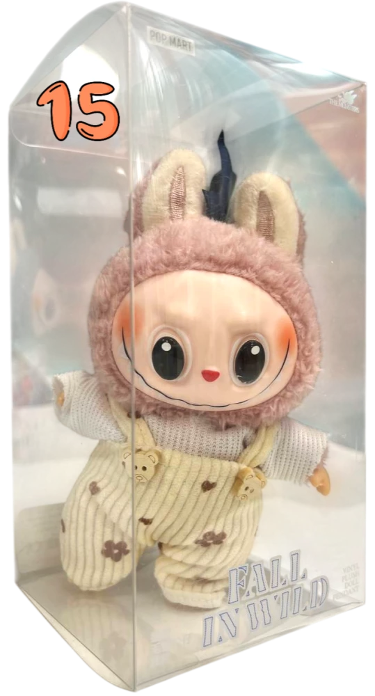 Labubu mix keychain in clothes (17 cm)