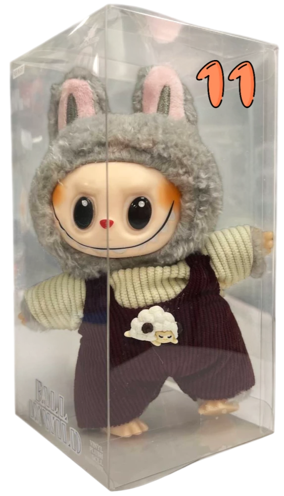 Labubu mix keychain in clothes (17 cm)