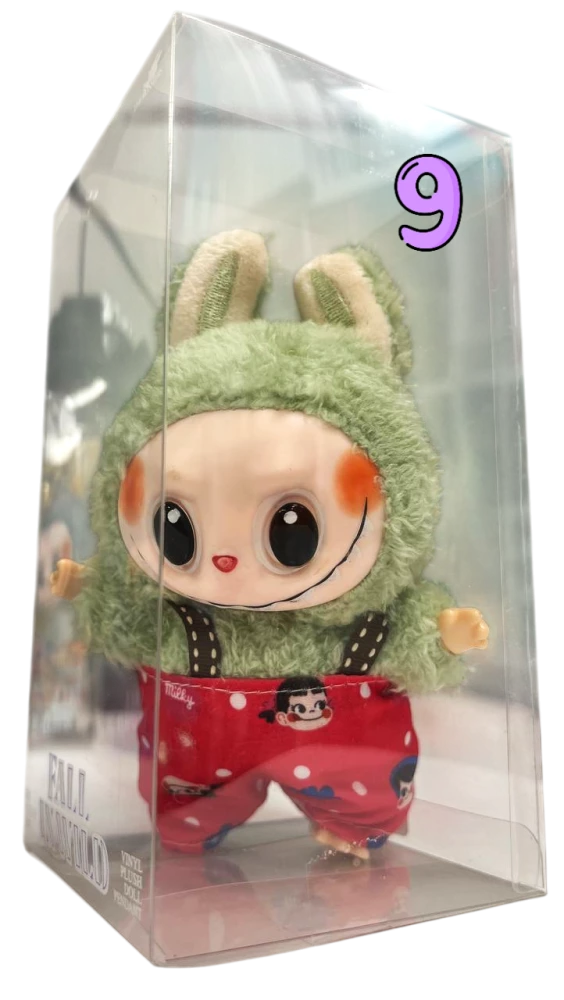 Labubu mix keychain in clothes (17 cm)