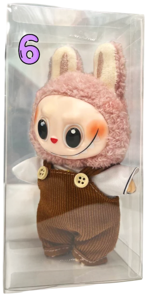 Labubu mix keychain in clothes (17 cm)