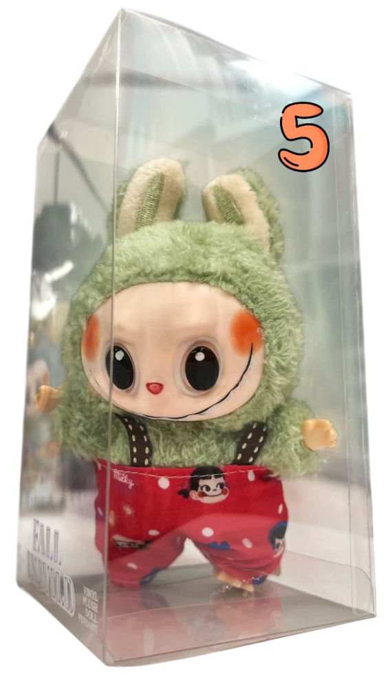 Labubu mix keychain in clothes (17 cm)