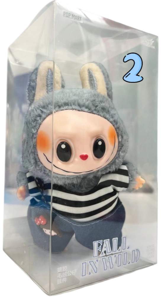 Labubu mix keychain in clothes (17 cm)