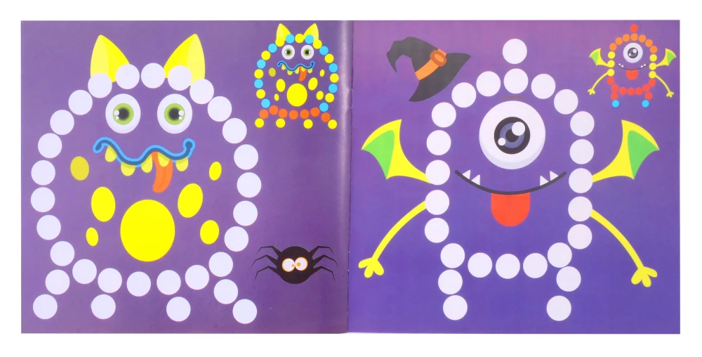Mosaic of Circles. Little Monsters